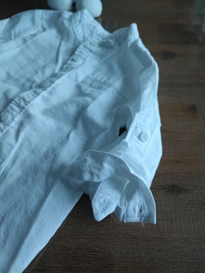 Chemise blanche col mao - photo numéro 4