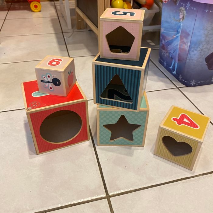 Cube bois à empiler Janod - photo numéro 2