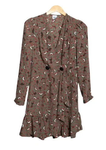Robe portefeuille imprimée – Jane Wood Taille : 1