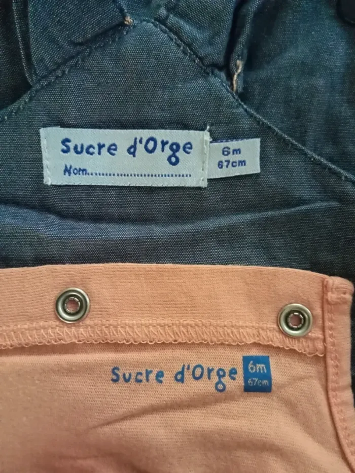 Ensemble fille T-shirt et salopette Sucre d'Orge - photo numéro 6