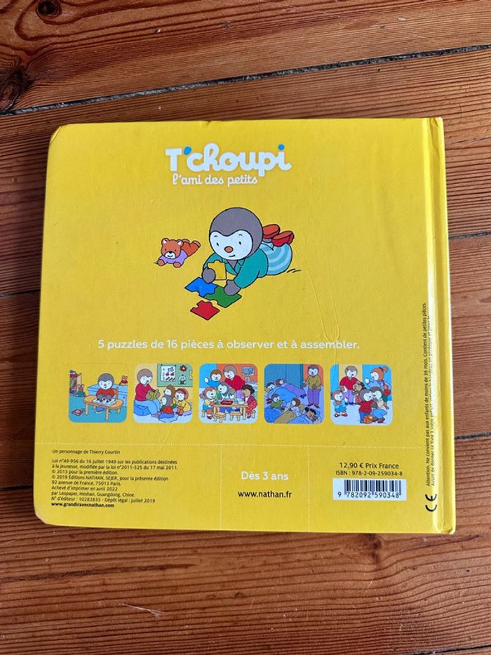 Livre tchoupi puzzle - photo numéro 3
