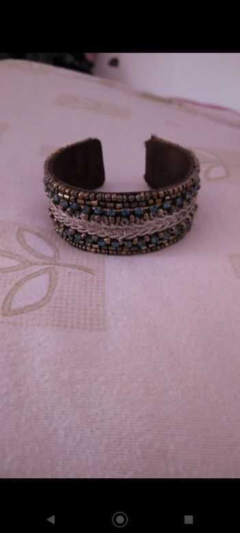 Bracelet manchette perles neuf