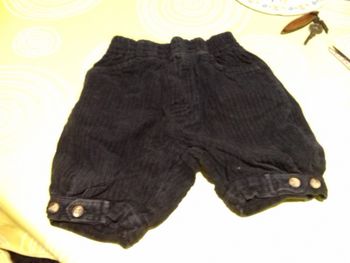 corsaire garçon hiver en velours 18 mois