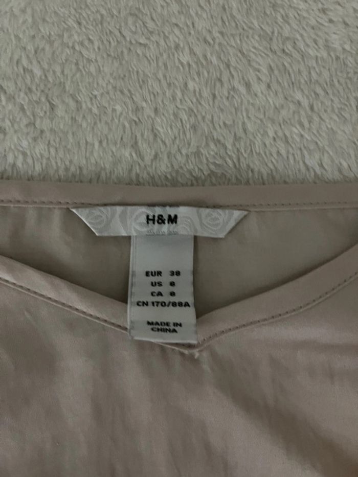 blouse rose pale H&M - photo numéro 3