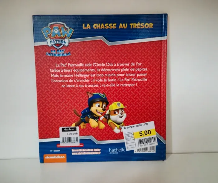 Livre pat patrouille "la chasse au trésor " - photo numéro 2