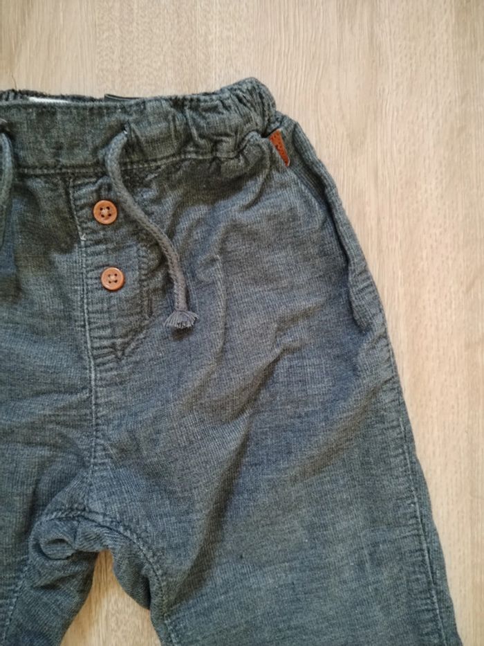 Lot 3 pantalons effet velours doublés 2 ans - photo numéro 5