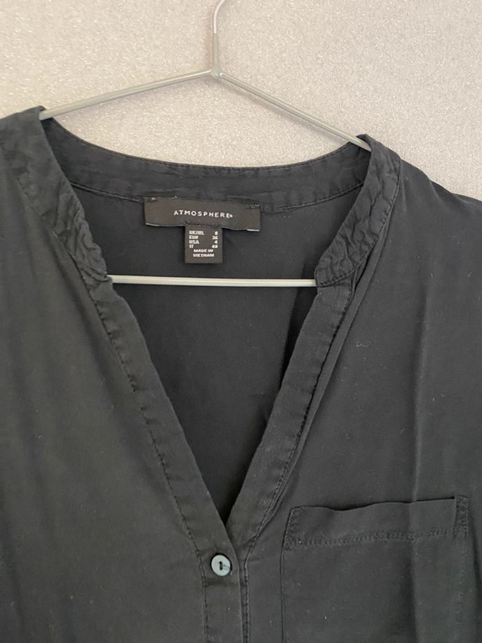 Chemise noir légère S Atmosphere - photo numéro 3
