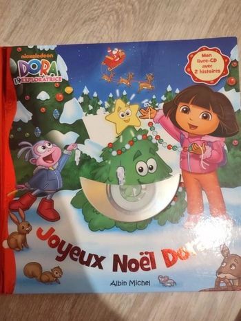 Grand livre cd joyeux Noël Dora neuf