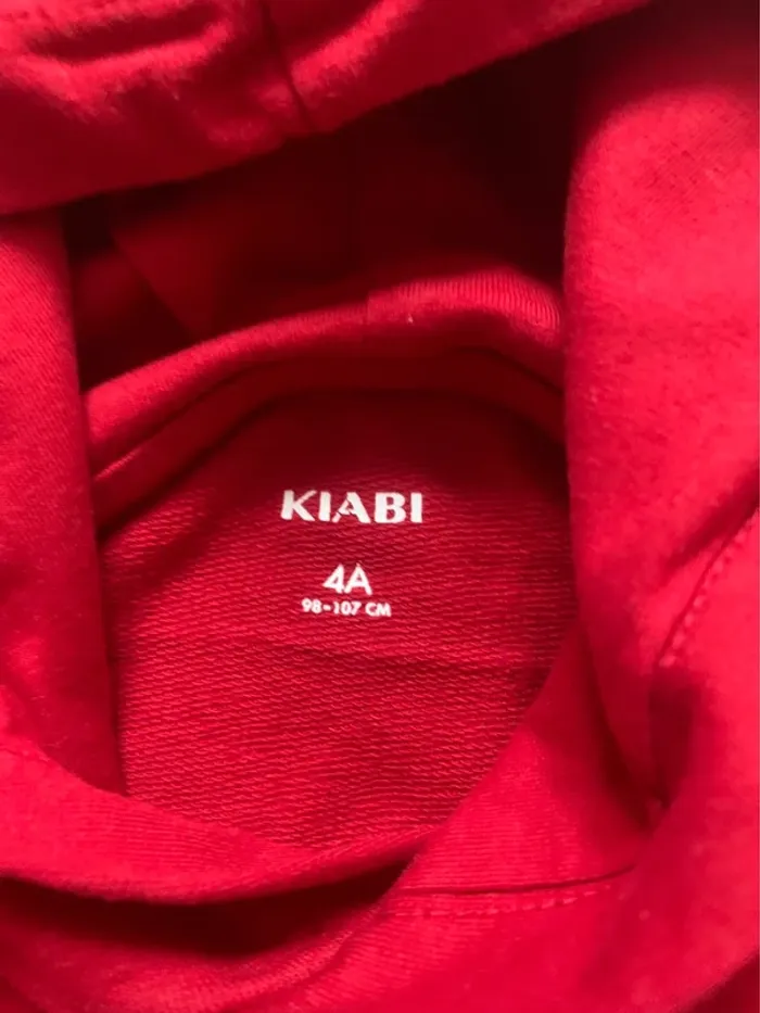 Sweat à capuche rouge – Kiabi – 4 ans - photo numéro 3