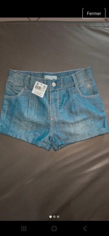 Short jean fille 23 mois neuf