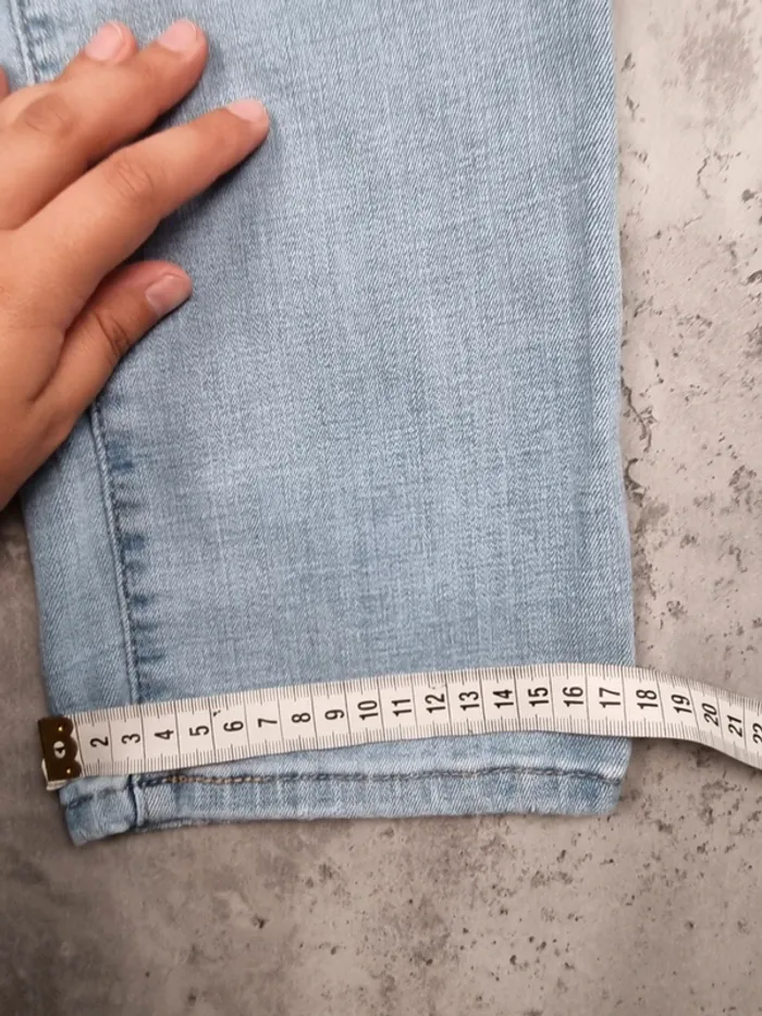 Jean Levi’s 724 High Rise Straight Bleu Clair – Taille 40 Femme - photo numéro 7