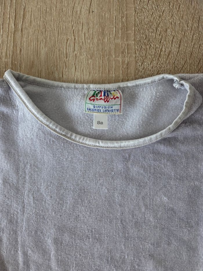 T-shirt doux gris - taille 8 ans -kids graffiti - photo numéro 3