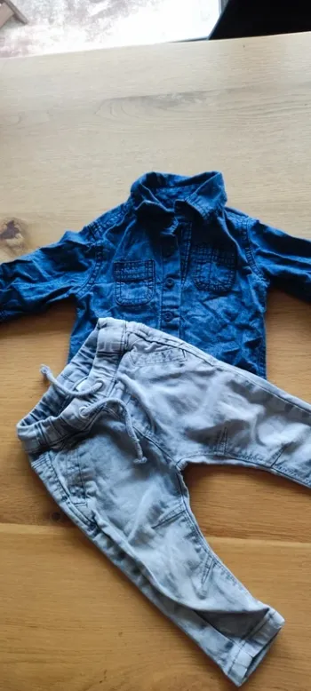 Lot Pantalon chemise 6 mois