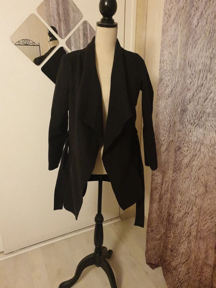 Veste longue col chale - photo numéro 7