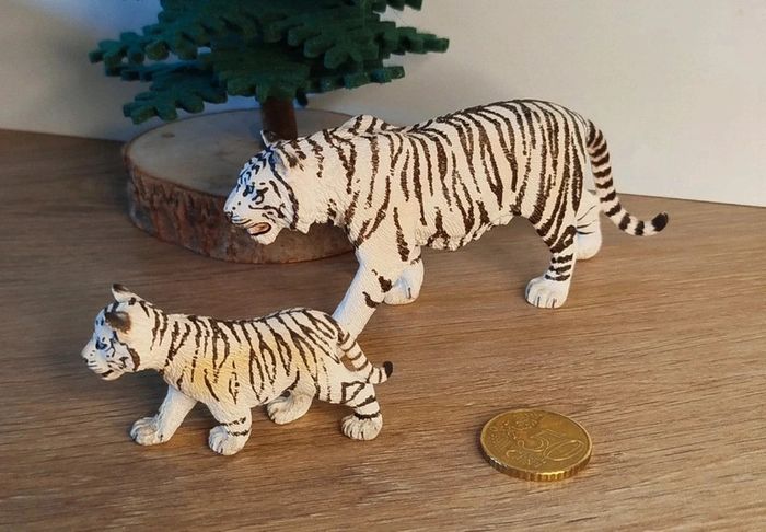 Schleich Tigre Tigron blanc du Bengale Figurine Animal de la savane - photo numéro 7