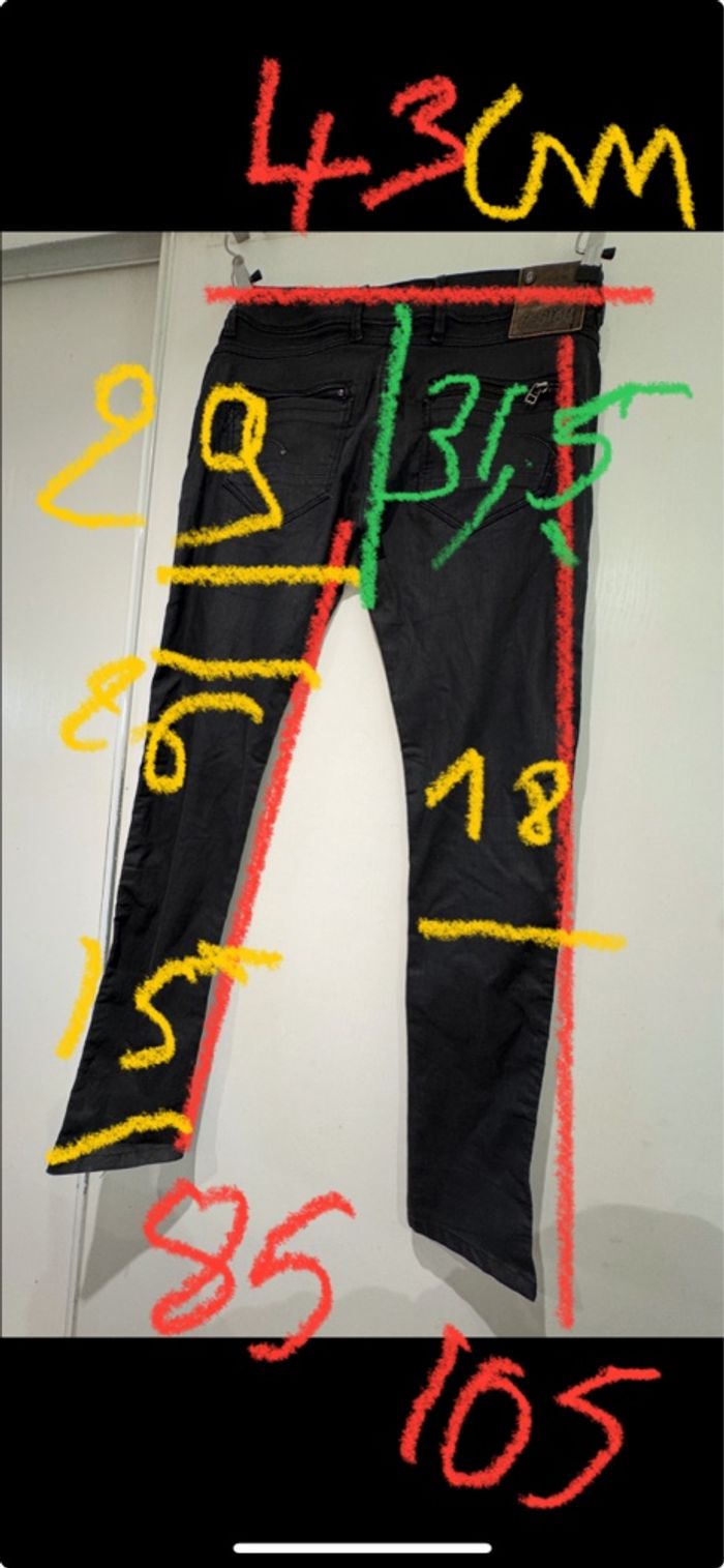 Jean g- star Skinny taille 31/32 noir - photo numéro 3