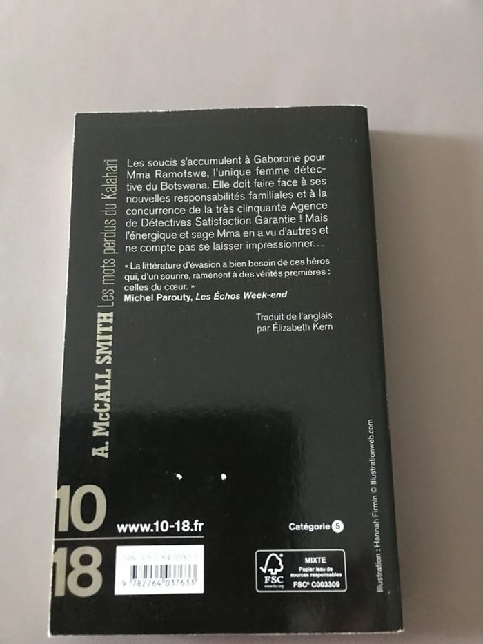 Livre Les mots perdus du Kalahari - photo numéro 2