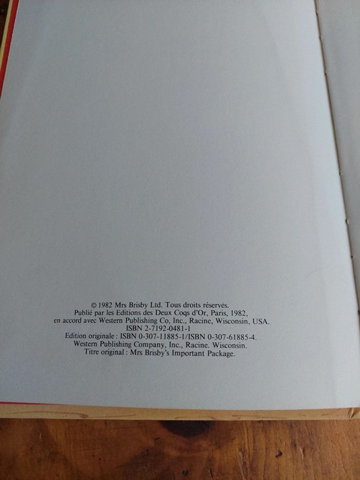 Livre Brisby et le secret de Nimh : la grande peur des petites souris - photo numéro 3