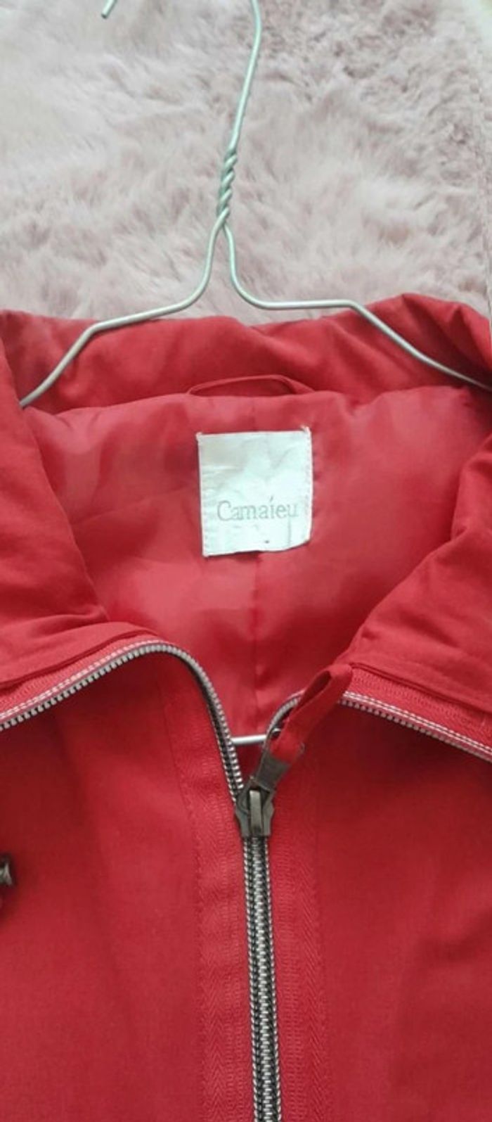 Blouson veste neuve rouge taille 36 camaïeu - photo numéro 2