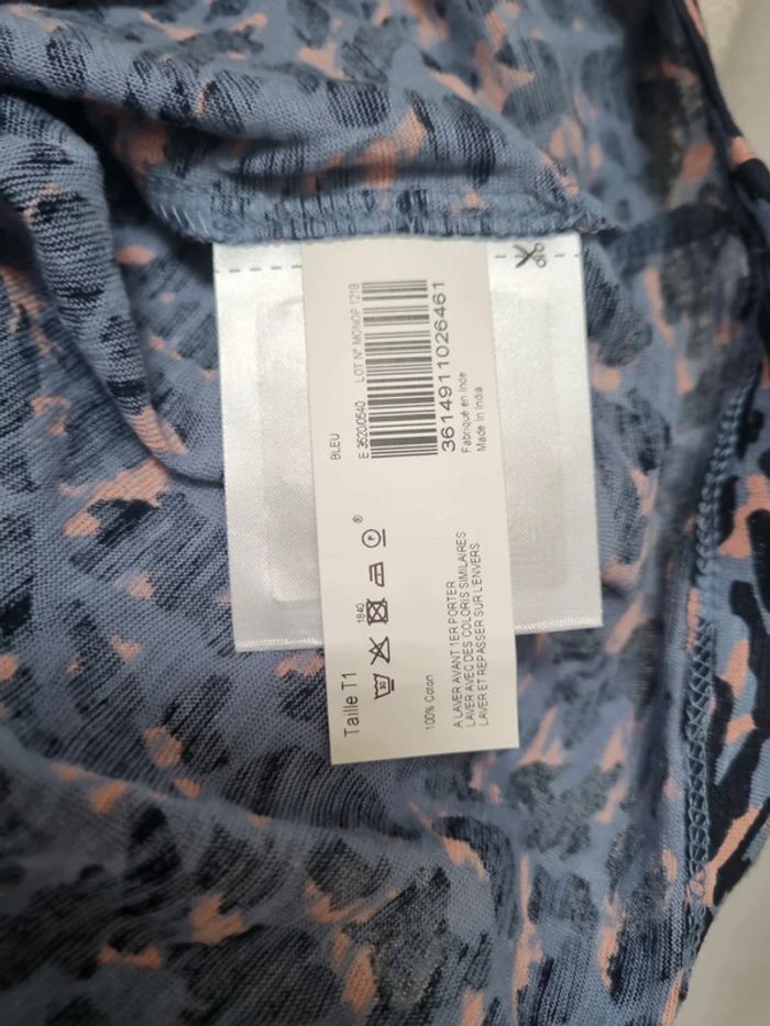 Tee-shirt léopard Monoprix taille 1 - photo numéro 4