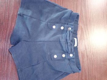 Short  marin bleu marine