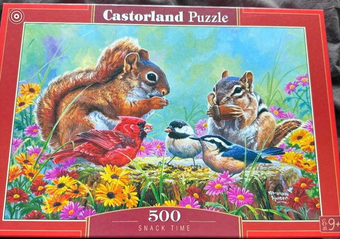 Puzzle COMPLET 500 pièces TRÈS BON ÉTAT deux écureuils 🐿️