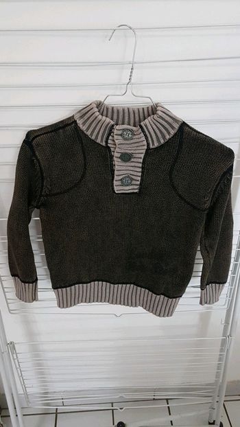 Pull chaud 100% coton Captain Tortue 116 cm