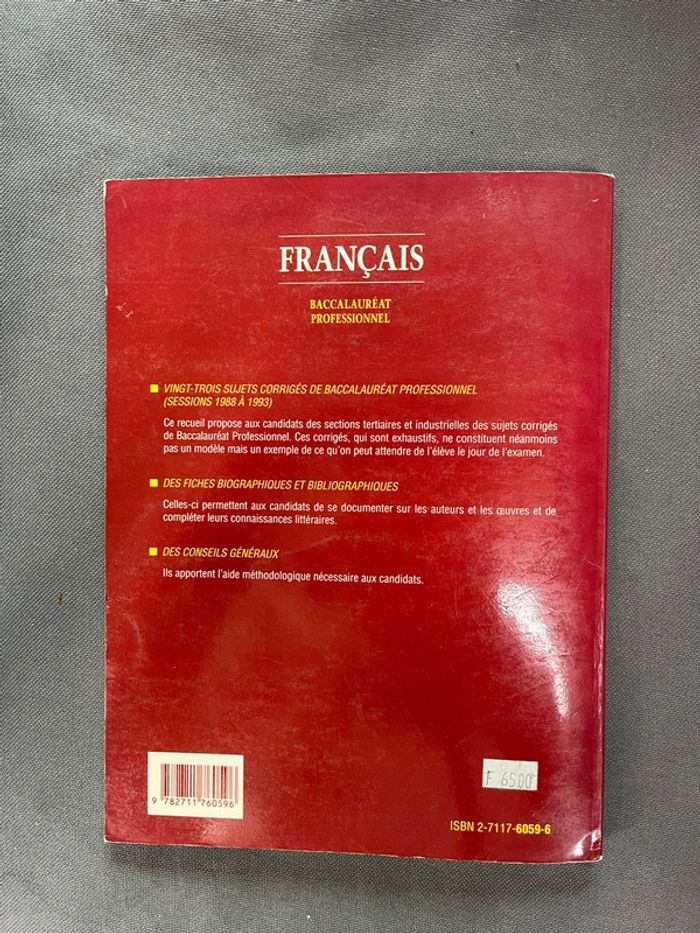 Annales sujets et corrigés Français Bac Pro - photo numéro 2