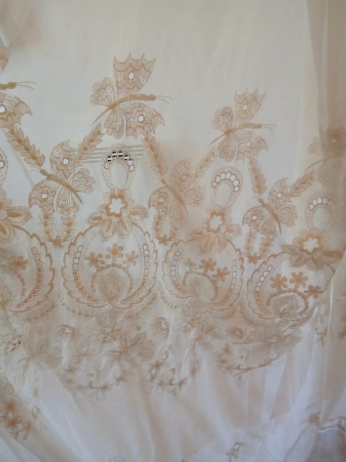 Rideau voilage brodé - photo numéro 2