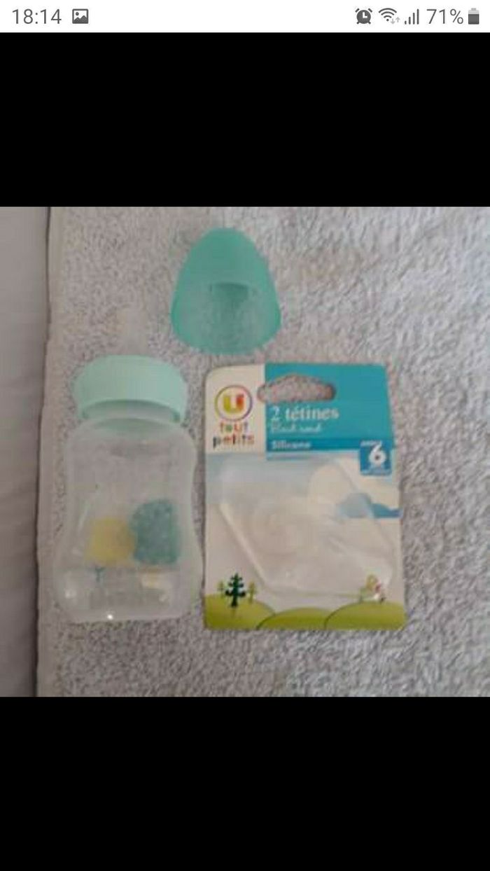Biberon et tétines