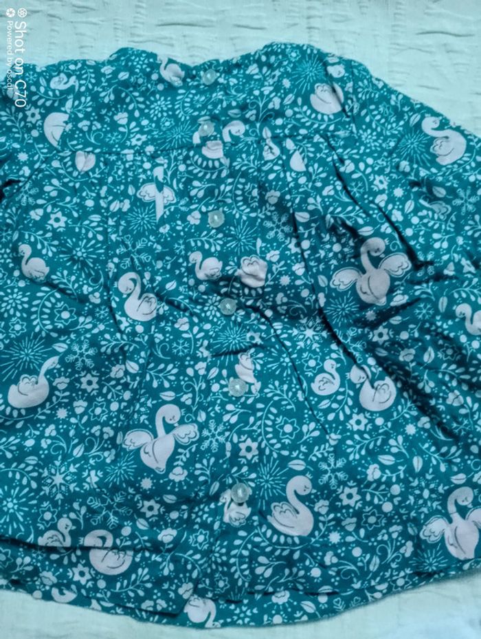 Sergent Major ensemble robe body cygne fleurs - photo numéro 3