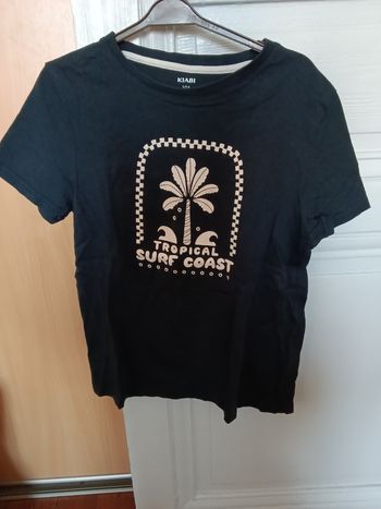 Tee-shirt Kiabi marine et blanc