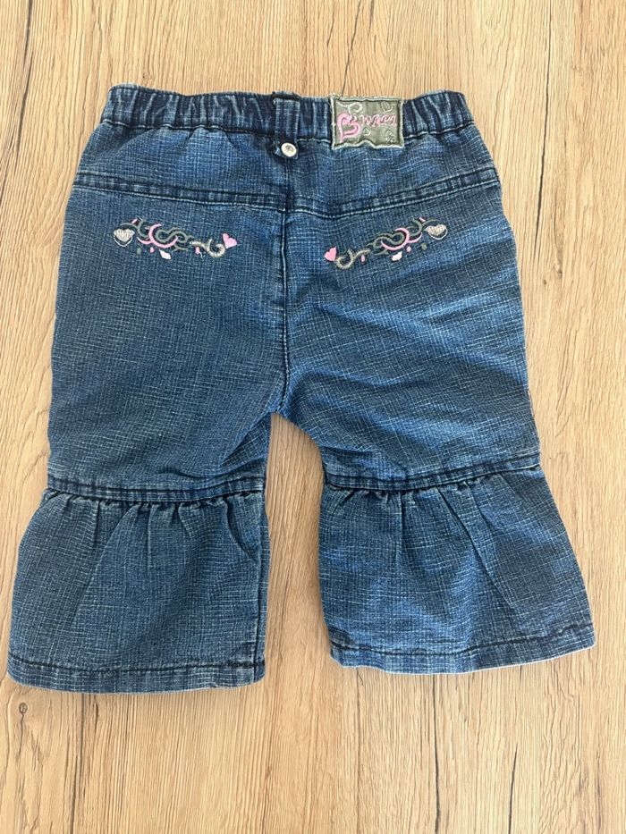 Pantalon jean brodé baby wapi taille 6 mois 67 cm - photo numéro 6