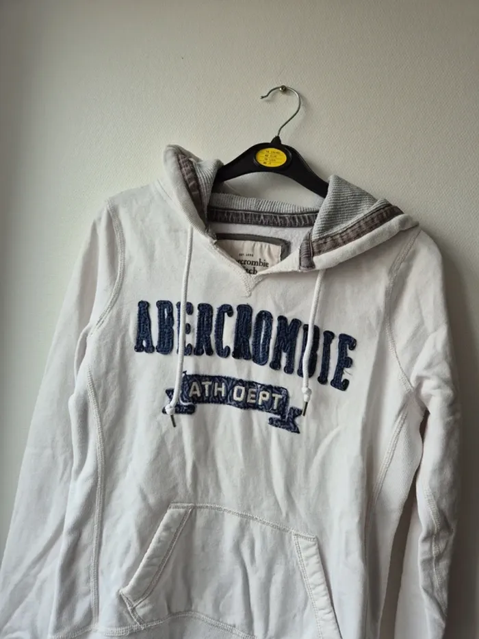 sweat a capuche blanc abercrombie - photo numéro 4