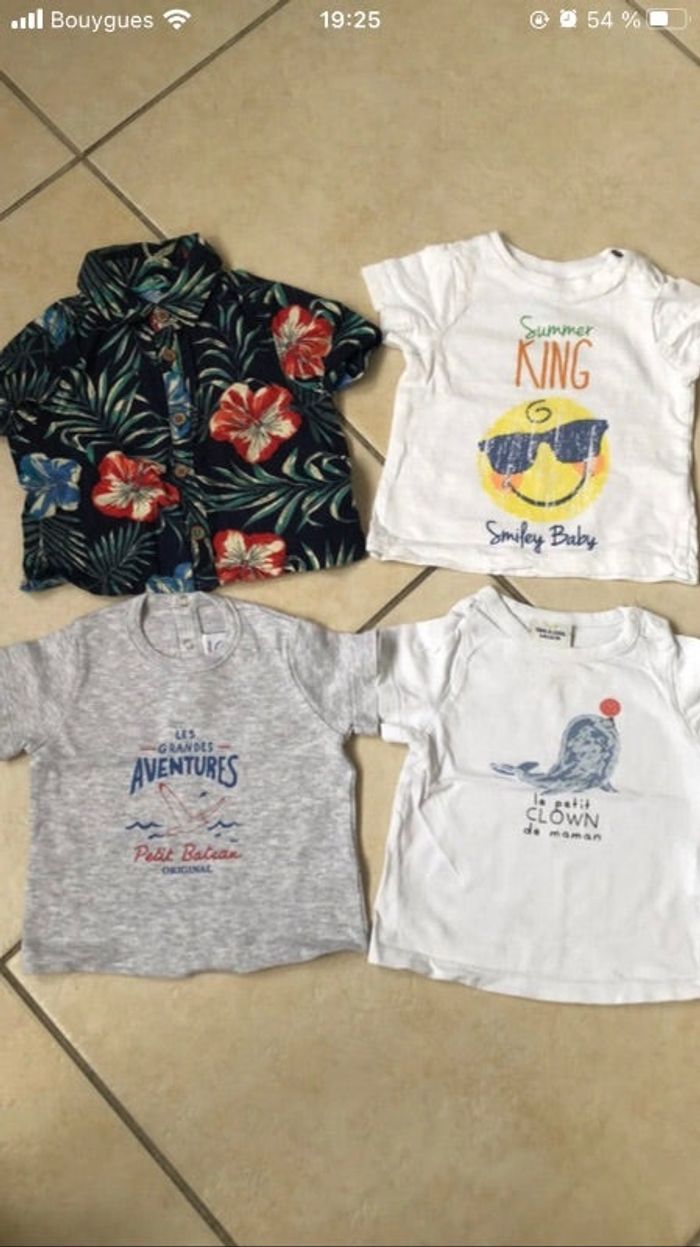 Lot t shirt et chemise