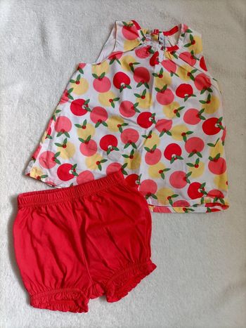 Tenue fille été 12 mois