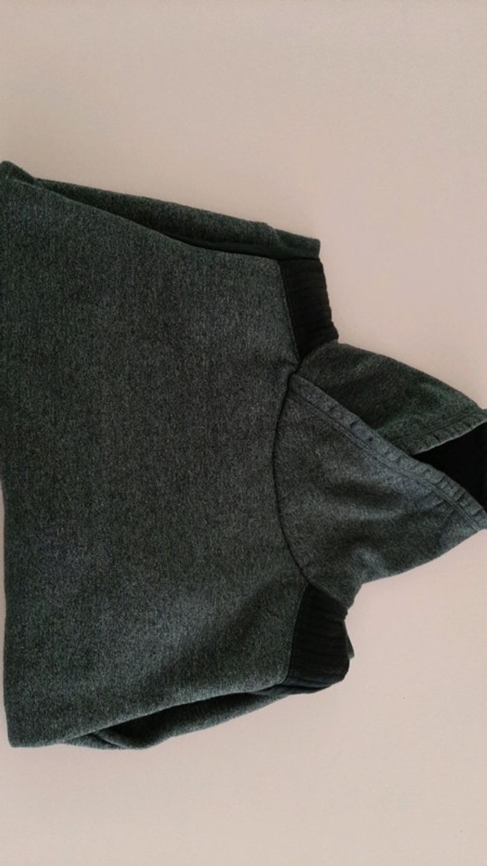 Sweat cool montant gris chiné 12 ans garçon - photo numéro 2