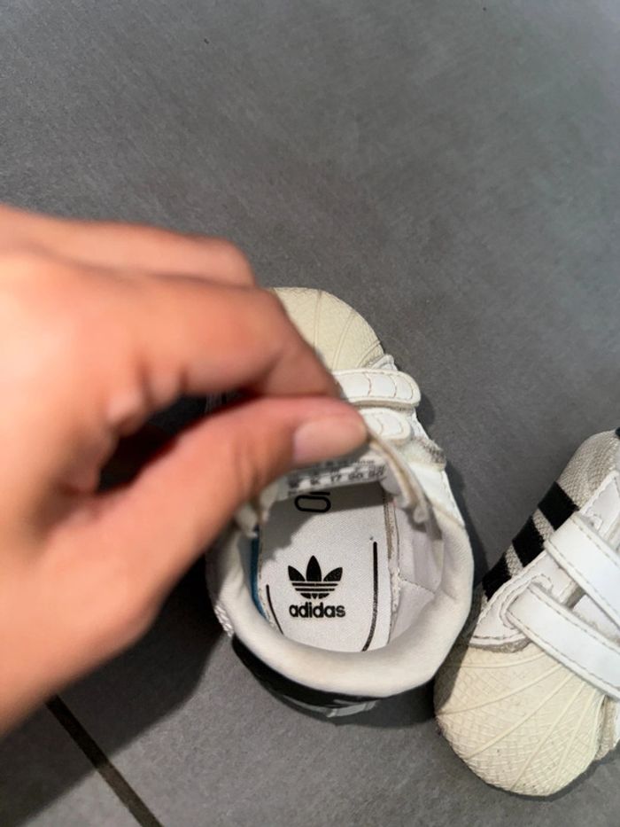 Chaussure bébé adidas superstar t17 - photo numéro 3