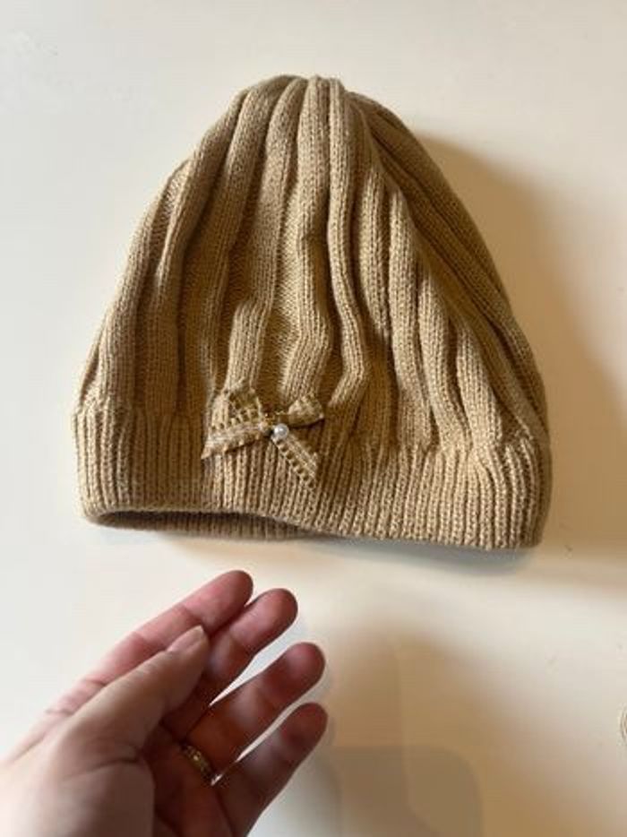 Béret / Bonnet NEUF pour femme couleur beige foncé - photo numéro 3