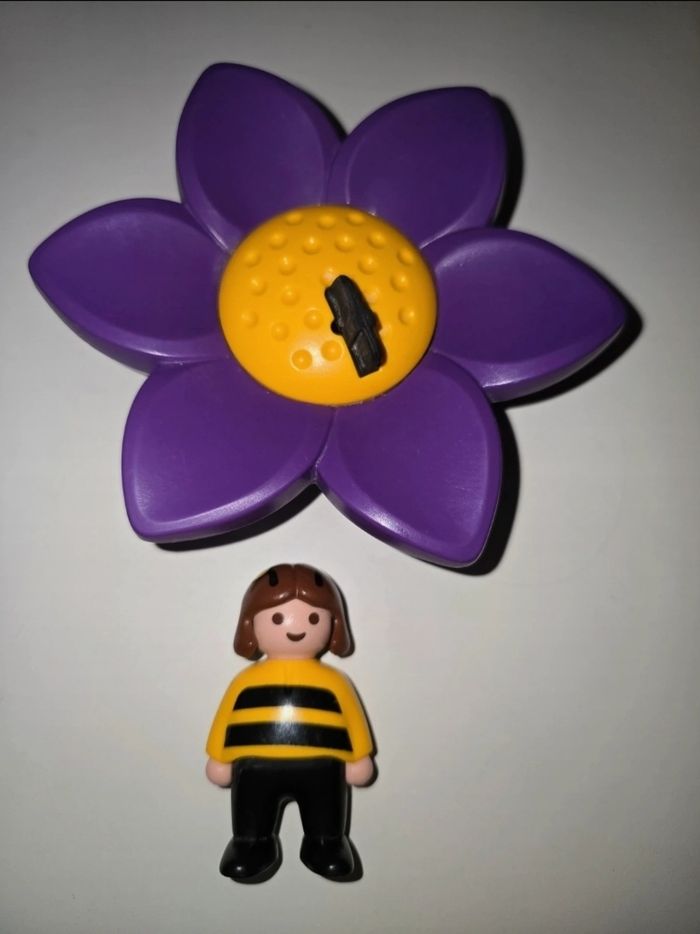 123 playmobil lot fleur à bascule 6756 et escargot à bascule 6755 complets - photo numéro 2