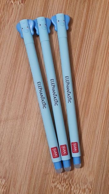 Legami Éléphant Savane 2024 3 Stylos Effaçables 