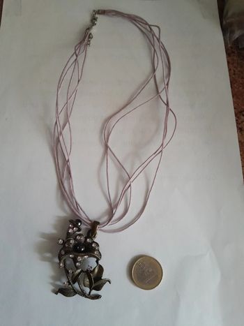 Sublime collier vintage fleur