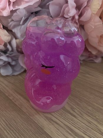 Slime licorne violet pailletée 
