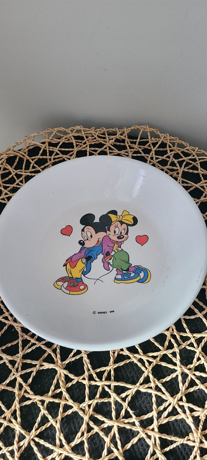 Assiette Plastorex Mickey et Minnie Disney vintage - photo numéro 4