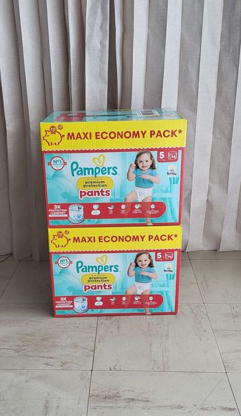 2  maxi packs couches pampers pants taille 5