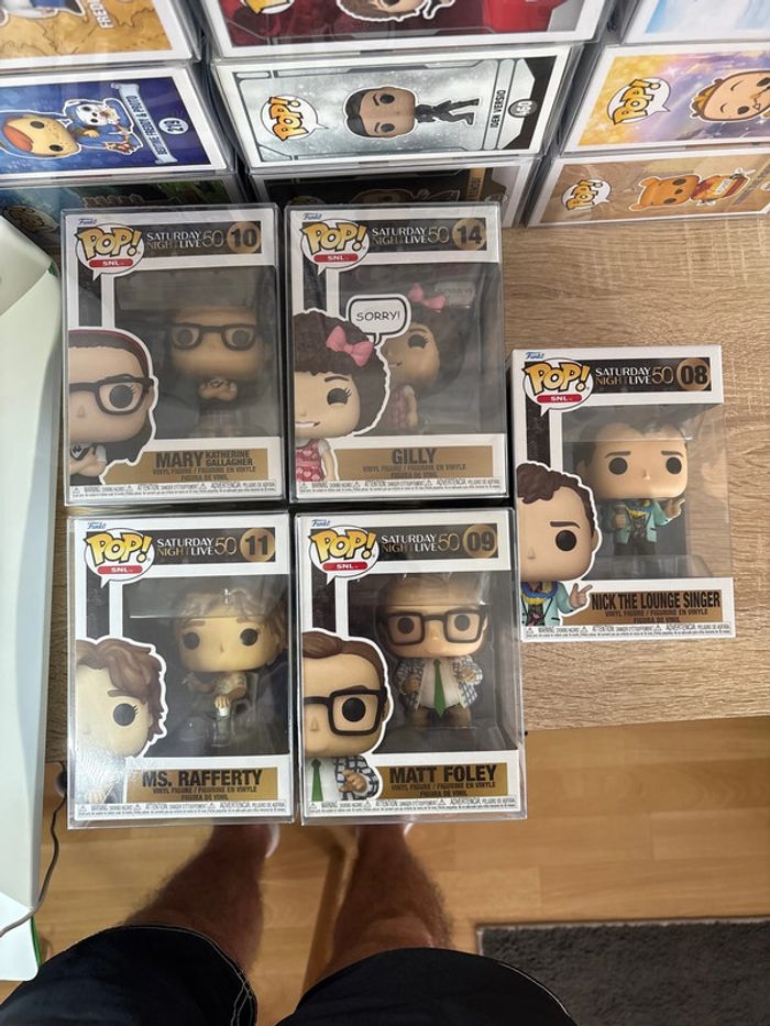 Funko pop Saturday night live rafferty Mary gilly Matt foley nick Katherine Gallagher