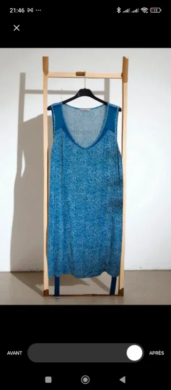 Robe bleue Camaïeu taille M
