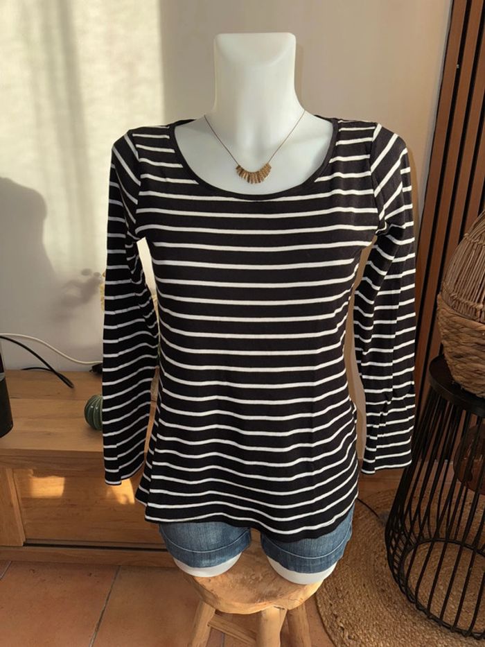 T-shirt marinière manches longues - photo numéro 5