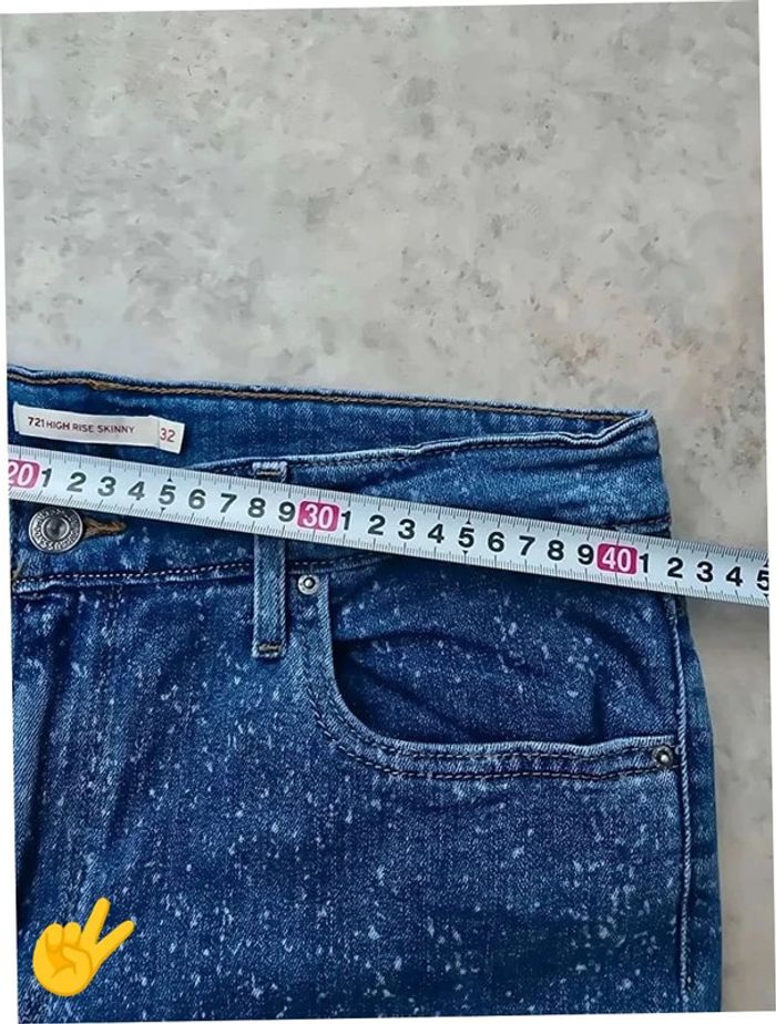 Jeans Levi's 721 W32|FR42 L30 coupe skinny bleu Femme-Women pan340 - photo numéro 4