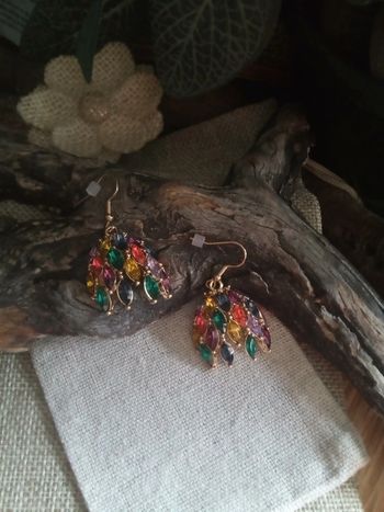 Boucles d'oreilles colorées